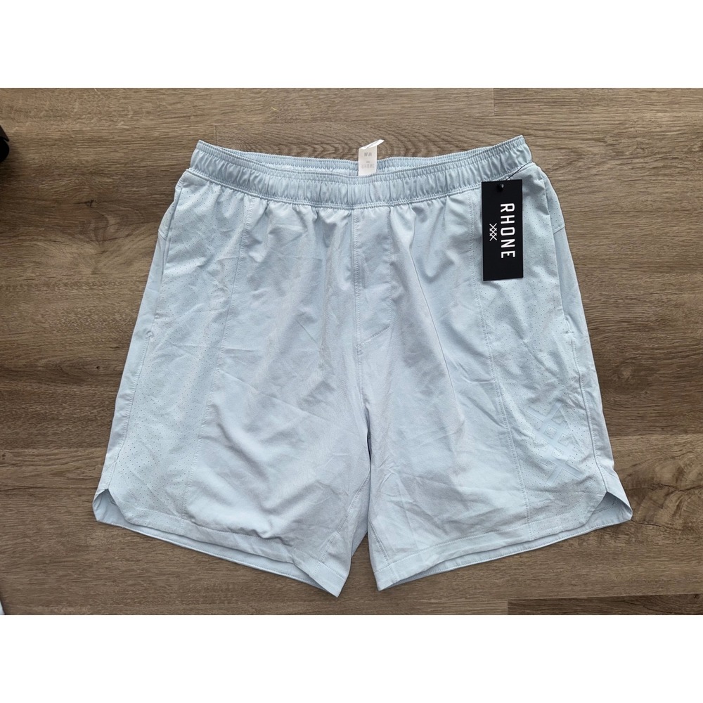 NWT Rhone Men's Arctic Blue Backspin Short Lined, Medium